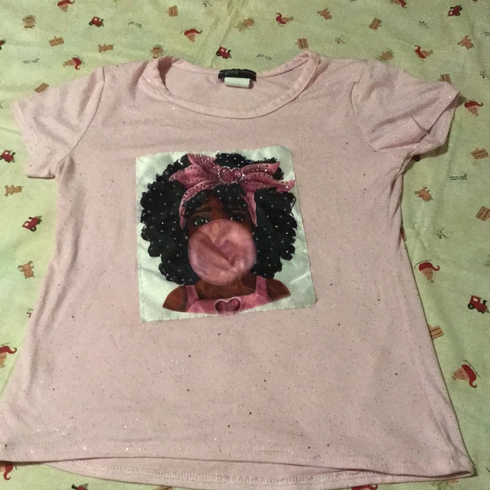 4/$10🌻🌻Super cute sparkly pink girls top (6X)